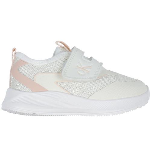 Se Calvin Klein Sko - Low Cute Lace-Up - Off White/Nude ved KidsWorld