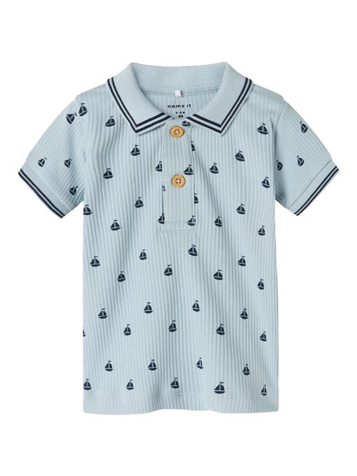 NAME IT Shirts 'NBMFRIMAN'  pastelblå / mørkeblå