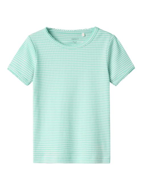 NAME IT Bluser & t-shirts 'NMFFIKATIE'  turkis / hvid