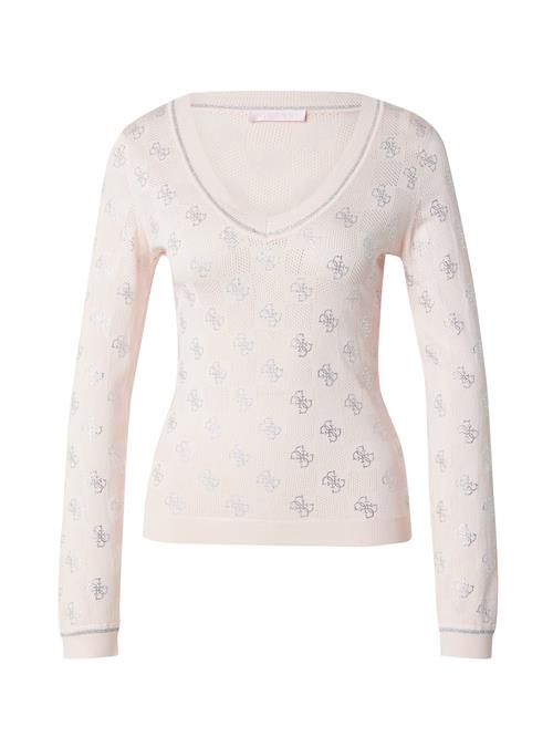 Se GUESS Pullover 'ROSIE'  pastelpink / sølv ved About You