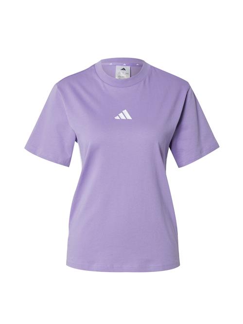 Se ADIDAS SPORTSWEAR Funktionsbluse 'Essentials'  lilla / hvid ved About You