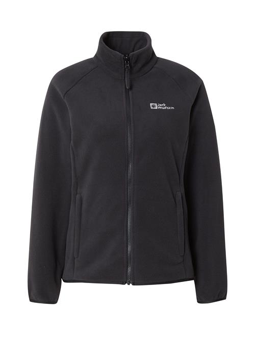 JACK WOLFSKIN Funktionsfleecejakke 'Moonrise'  sort / hvid