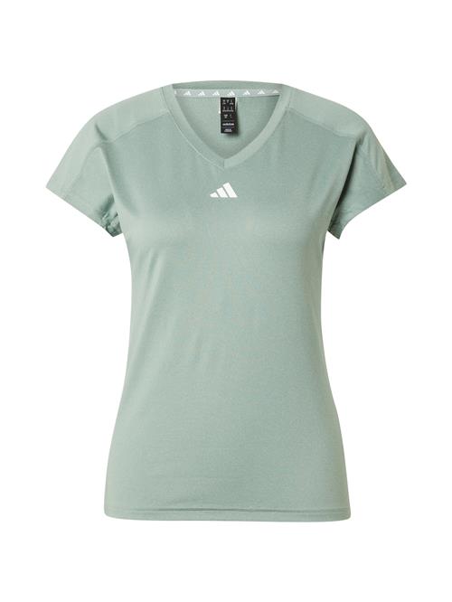 Se ADIDAS PERFORMANCE Funktionsbluse 'Train Essentials'  mint / hvid ved About You