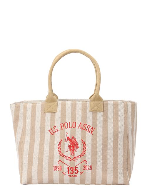 U.S. POLO ASSN. Shopper  creme / sand / rød