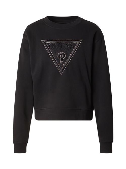 GUESS Sweatshirt  sort / sølv