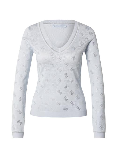 GUESS Pullover 'Rosie'  himmelblå / sølv