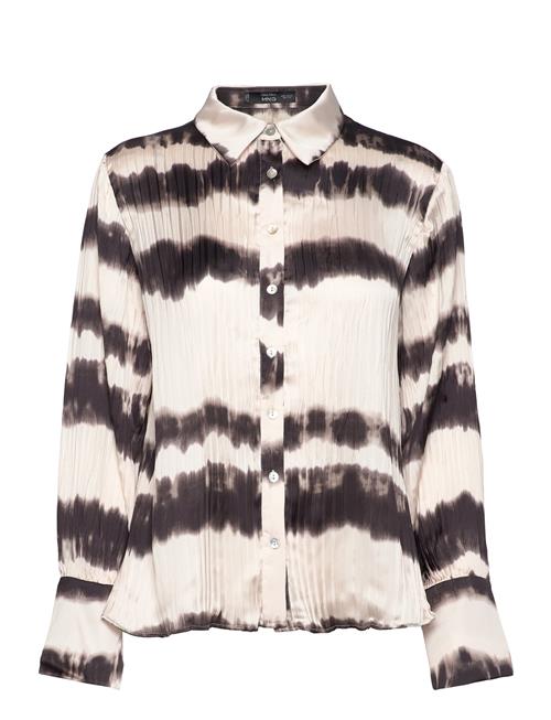 Se Tie-Dye Pleated Shirt Mango Patterned ved Booztlet