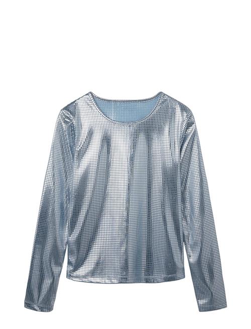 Nlfnirror Ls Crop Top LMTD Silver