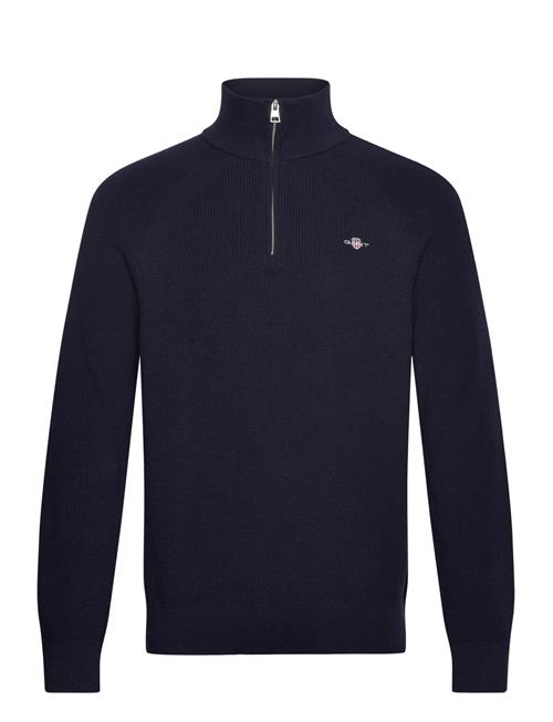 Cotton Wool Rib Half Zip GANT Navy