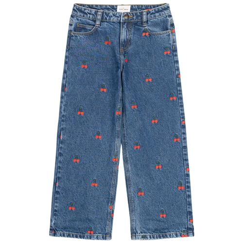 The New Natalia Brede Jeans Medium Blue Denim 11-12 Y  Blå  11-12 år  kvinde