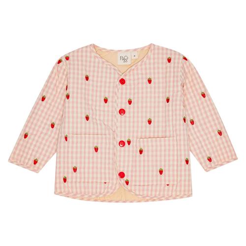 Flöss Dolly Jakke Pink Berry Gingham | Lyserød | 104 cm