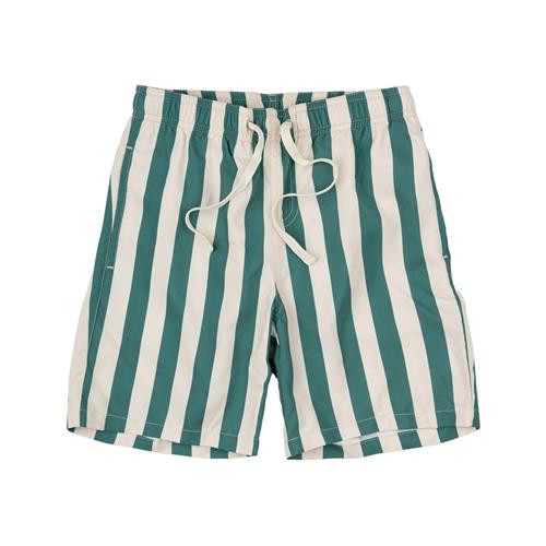 The New Nibes Badeshorts Bottle Green Striped 9-10 Y  Grøn  9-10 år  mand