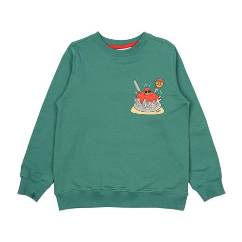 The New GOTS Sweatshirt Bottle Green 9-10 Y  Grøn  9-10 år  mand