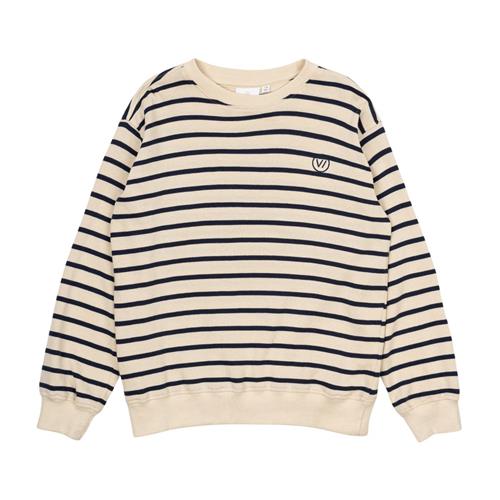 The New GOTS Nero Sweatshirt Mood Indigo Striped 3-4 Y  Marineblå  3-4 år  mand