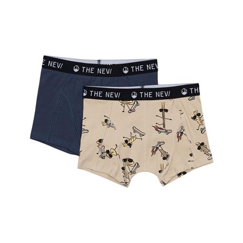 The New GOTS Boxershorts 2-pak Mood Indigo 9-10 Y  Marineblå  9-10 år  mand