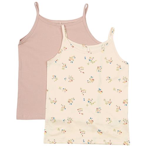 The New GOTS Strap Top 2-Pack Adobe Rose 7-8 Y  Lyserød  7-8 år  kvinde