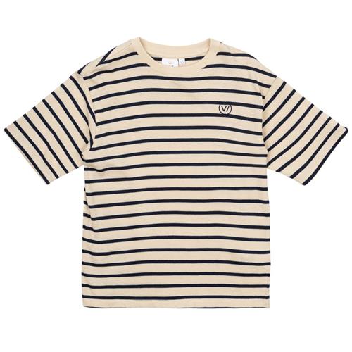The New GOTS Nero Tee Mood Indigo Striped 7-8 Y  Marineblå  7-8 år  mand