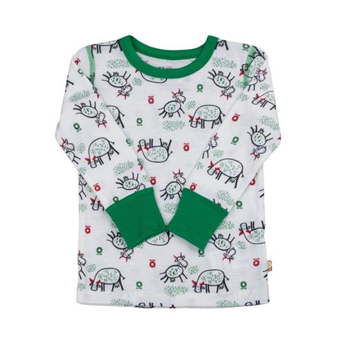 Se Katvig Langærmet T-shirt Off White | Hvid | 104 cm ved Babyshop