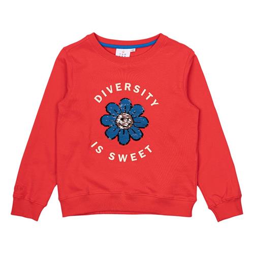 The New Norna Sweatshirt Poppy Red 3-4 Y  Rød  3-4 år  kvinde