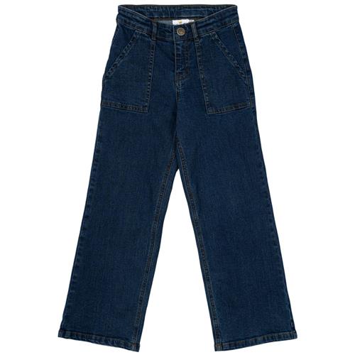 The New Nydia Brede Jeans Light Blue Denim 9-10 Y  Blå  9-10 år  kvinde