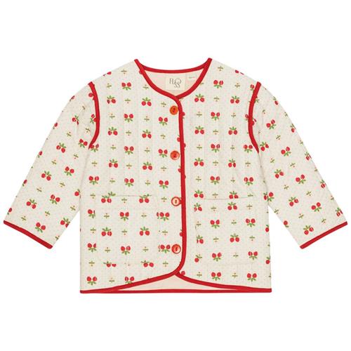 Flöss Sofia Jakke Soft White Berry 128 cm  Hvid  128 cm  kvinde