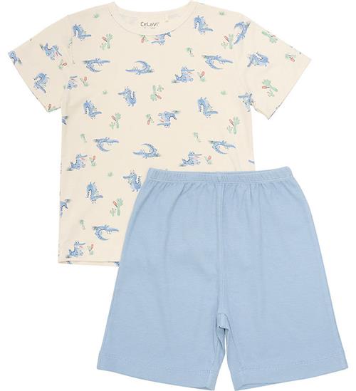 CeLaVi - Sommer Pyjamas Set - Boys - Dusty Blue