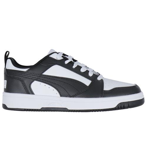 Puma Sko - Rebound V6 Lo Jr - Hvid/Sort