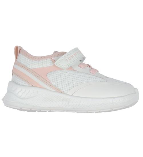 Tommy Hilfiger Sko - Lace Up/Velcro Sneaker - Off White/Pink