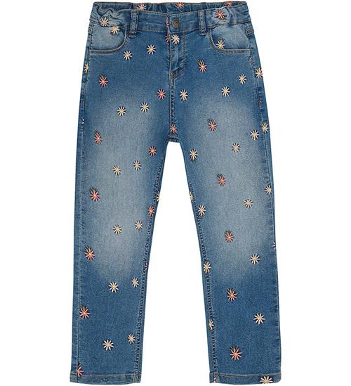 Minymo Jeans M. Embroidery - Blue Fog