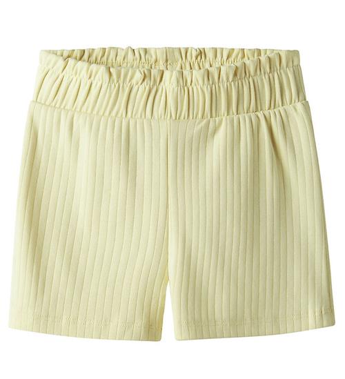 Name It Shorts - Rib - Noos - NmfSurajali - Pastel Yellow