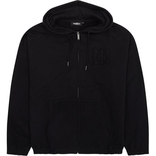 Wasted Paris Kingdom Curve Destroy Boxy Zip Hoodie Sweatshirts Black