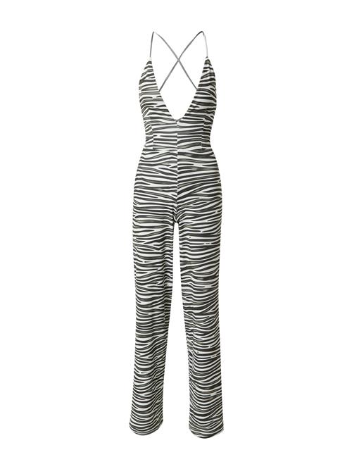 Se ABOUT YOU x Alina Eremia Jumpsuit 'Mina'  sort / hvid ved About You