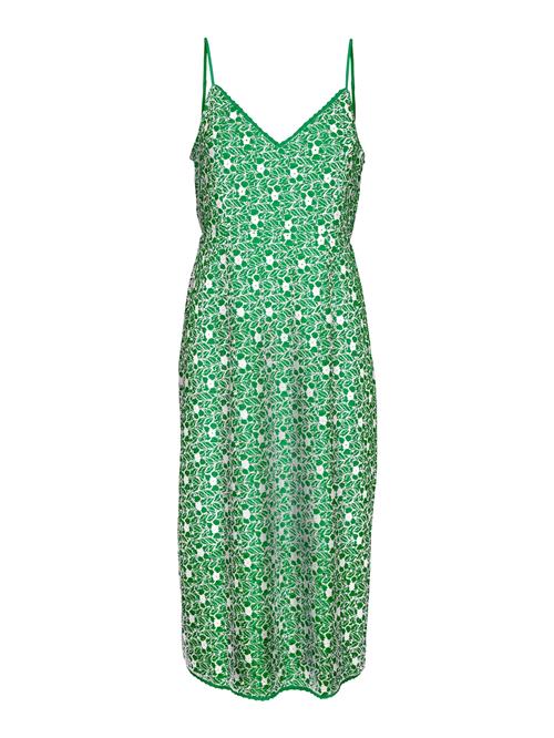VERO MODA Kjole 'SONEY'  grøn / hvid