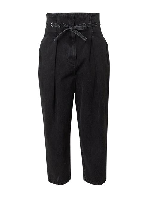 3.1 Phillip Lim Jeans med lægfolder 'ORIGAMI'  black denim