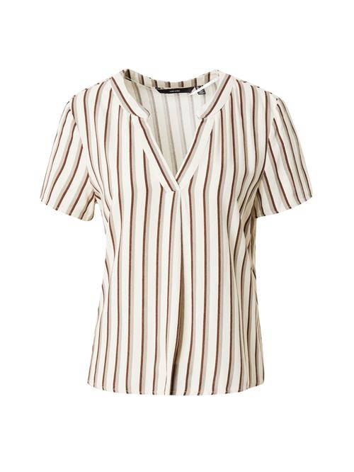 VERO MODA Bluse 'MYMILO'  beige / brun / stone