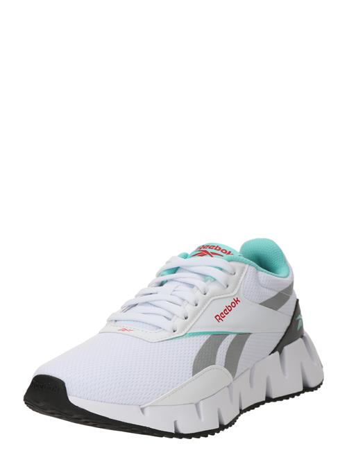 Se Reebok Løbesko 'ZIG DYNAMICA'  aqua / grå / rød / hvid ved About You