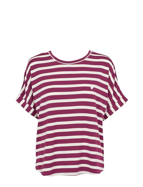 Se Softness Stripe Ss T-Shirt Missya Patterned ved Booztlet