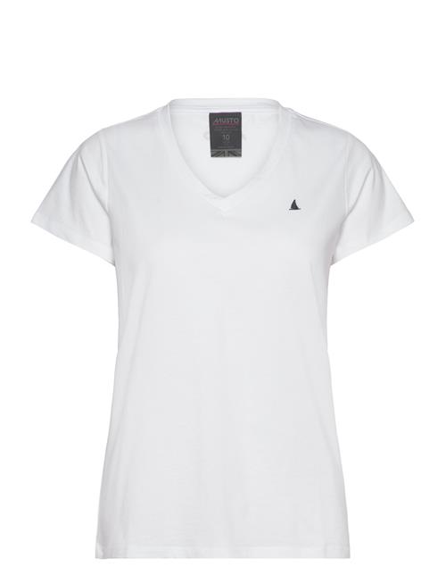 W Original V Neck Ss Tee Musto White