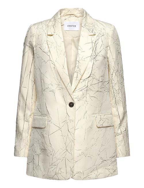 Crinkled Blazer Coster Copenhagen Cream