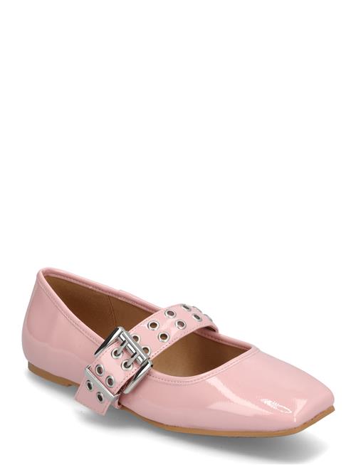 Biarose Karré Mary Jane Flat Faux Leather Bianco Pink