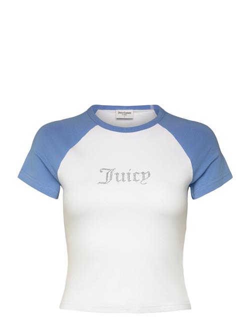 Se Contrast Raglan Baby Tee Juicy Couture White ved Booztlet