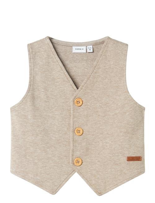 Nmmfollow Sweat Vest Unb Name It Beige