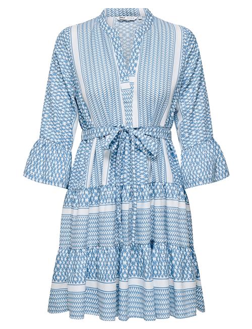 Onlathena Life 3/4 Short Dress Wvn Noos ONLY Blue