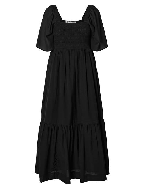 Slfdora Ss Ankle Dress B Selected Black