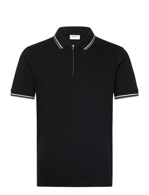 Se Polo Pique W. Zip Lindbergh Black ved Booztlet