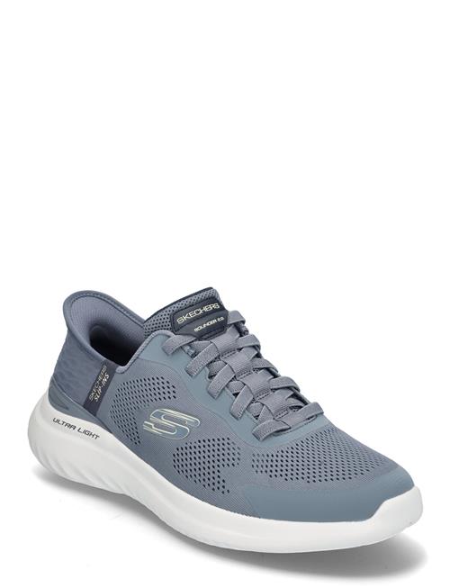 Se Mens Bounder 2.0 - Slip-Ins Skechers Blue ved Booztlet