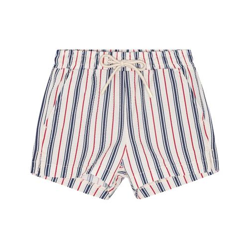 Se Flöss Miles Badeshorts Navy/ruby Red Stripe 92 cm  Blå  92 cm  mand ved Babyshop