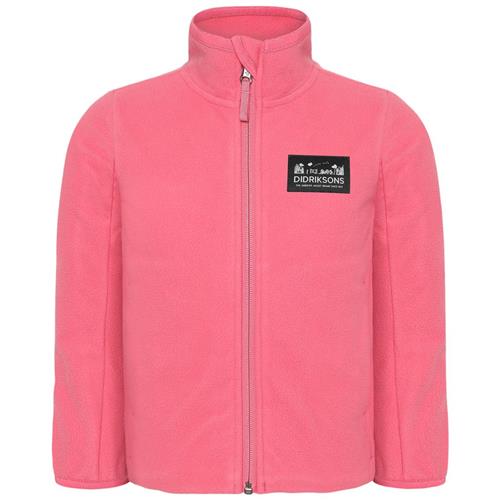 Didriksons Muskot Kids Fleece-jakke Dusty Azalea 100 cm  Lyserød  100 cm  Unisex