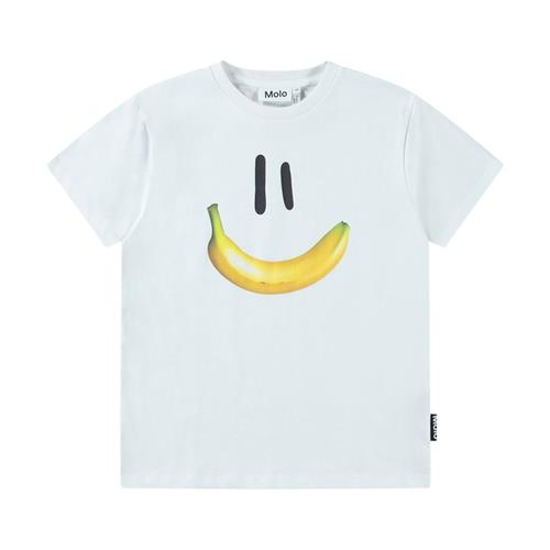 Molo Riley Short Sleeve T-Shirt Banana Smile 128 cm  Blå  128 cm  mand