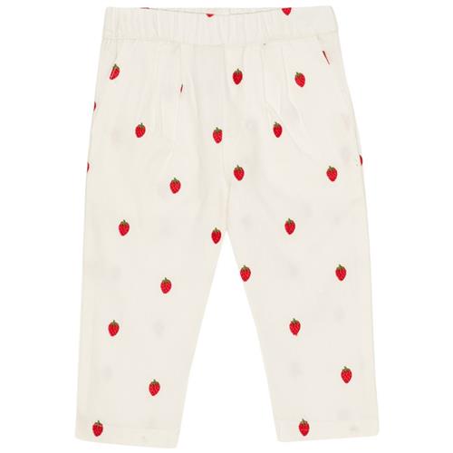 Flöss Cora Bukser White Denim Berry 116 cm  Hvid  116 cm  kvinde